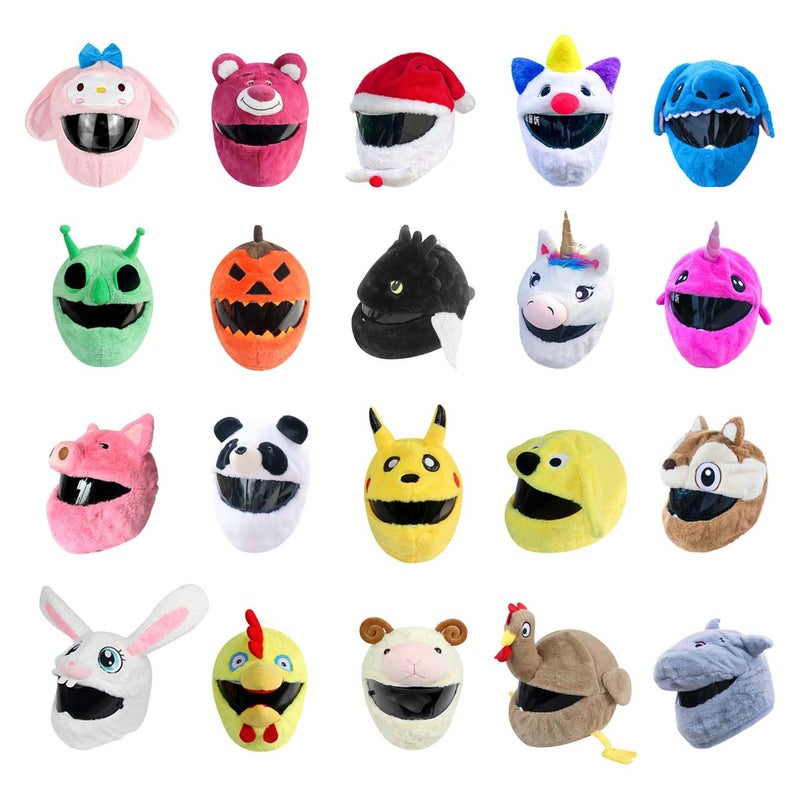 Motorcycle Helmet Cover Ready-Made Plush Cover Full Riding Helmet Motorcycle Style Hood Trendy Products - Image 4